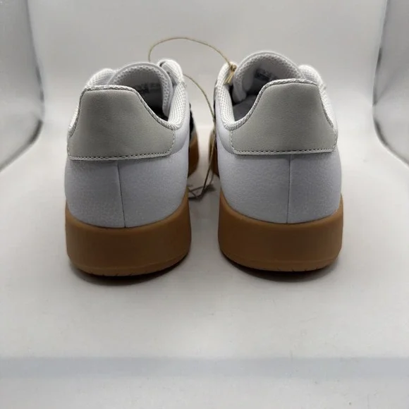 Adidas Women White Black Gum Sole Low Top Striped Athletic Sneakers . Size 9 - Picture 11 of 15